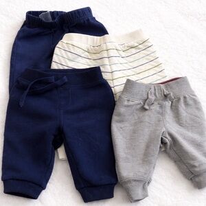 Kids' Navy and Gray Jogger Pants Set